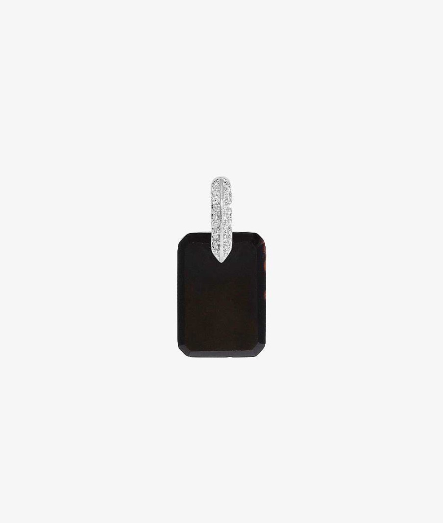 Pendentifs L'Atelier d'Amaya | M Daille Rectangle Et Zircons Argent 925