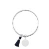 Bracelets Femme L'Atelier d'Amaya | Bracelet Jonc M Daille Et Pompon Argent 925