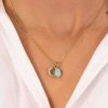 Colliers Femme L'Atelier d'Amaya | Collier Cha Ne M Daille Coeur Tress Et Amazonite Ovale Plaqu Or