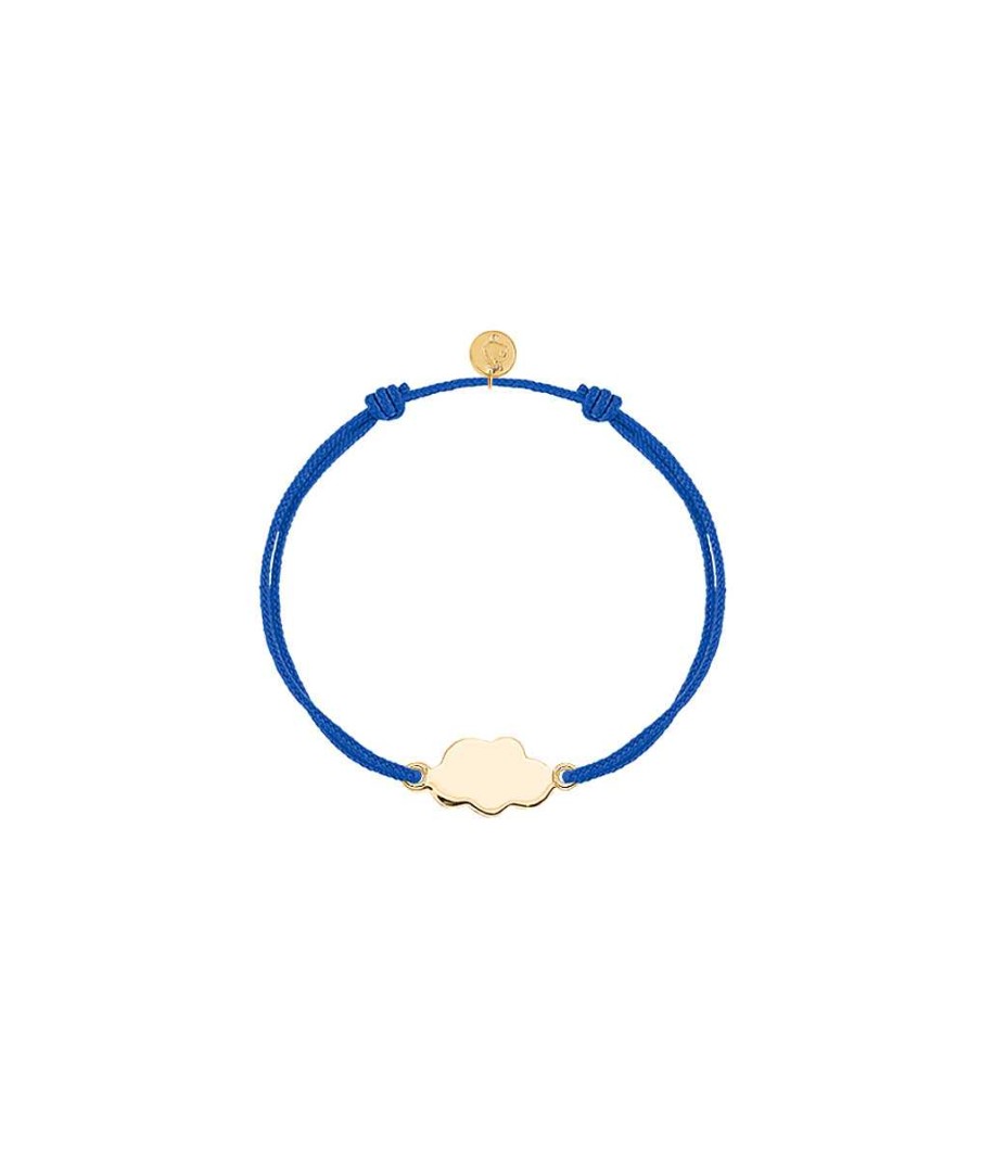 Bijoux Enfant L'Atelier d'Amaya | Bracelet Cordon Petit Nuage Pour Enfant Plaqu Or