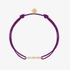 Bracelets Femme L'Atelier d'Amaya | Bracelet Cordon Barrette De Zircons Ronds Et Gouttes Plaqu Or