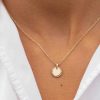 Colliers Femme L'Atelier d'Amaya | Collier Cha Ne Et Petite M Daille Solis Plaqu Or