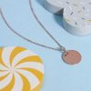 Bijoux Enfant L'Atelier d'Amaya | Collier Cha Ne M Daille Plate Pour Enfant Plaqu Or Rose