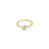 Bagues Femme L'Atelier d'Amaya | Bague Fine Goutte Zircon Plaqu Or