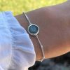 Bracelets Femme L'Atelier d'Amaya | Bracelet Cha Ne Perl E Pastille Labradorite Argent 925