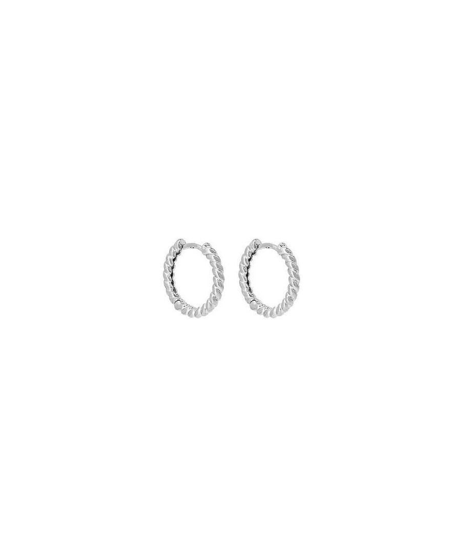 Boucles D'Oreilles Femme L'Atelier d'Amaya | Boucles D'Oreilles Cr Oles Torsad Es Argent 925