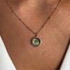 Colliers Femme L'Atelier d'Amaya | Collier Cha Ne Perl E Pastille Labradorite Plaqu Or