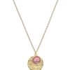 Colliers Femme L'Atelier d'Amaya | Collier Cha Ne M Daille Maya Et Rhodonite Plaqu Or