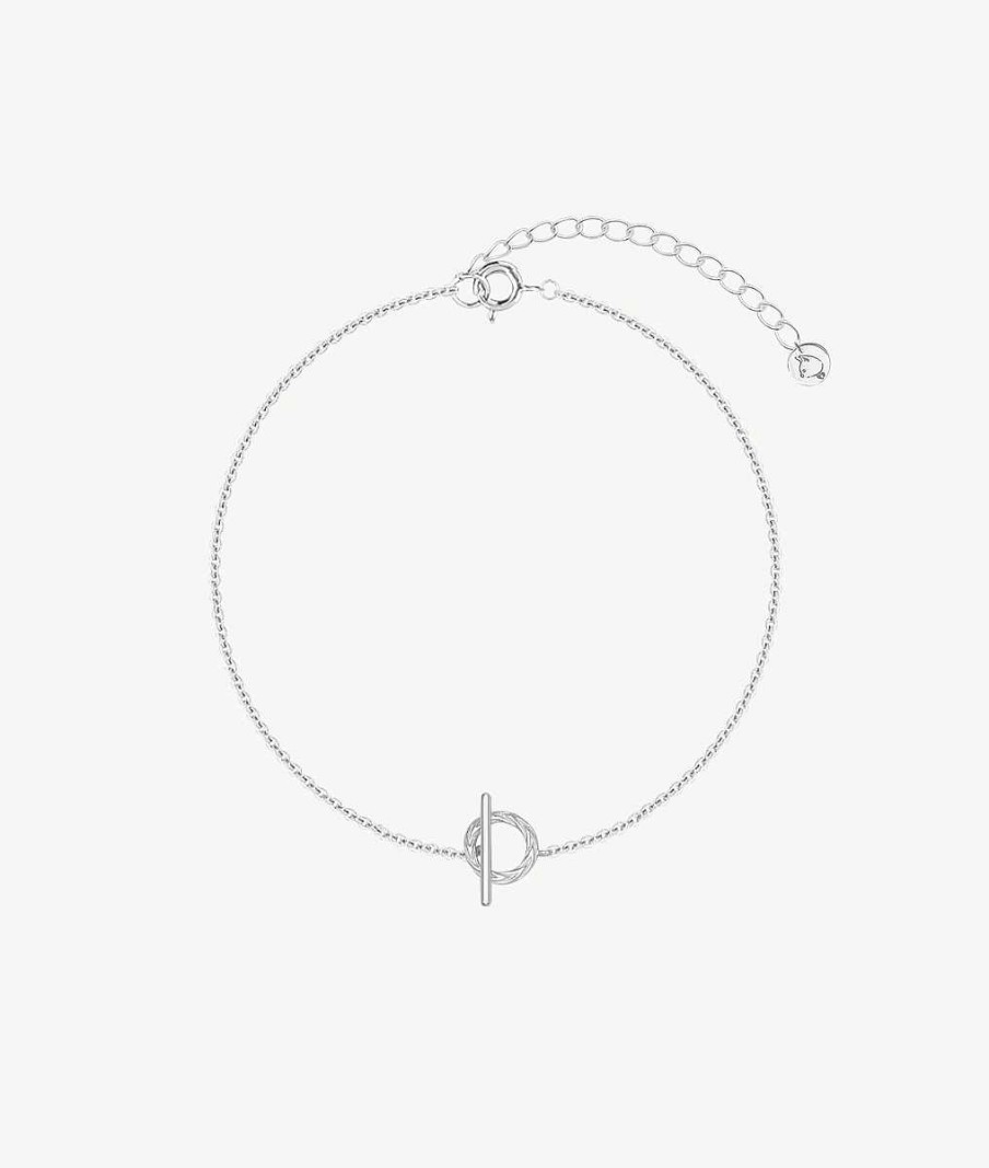 Bracelets Femme L'Atelier d'Amaya | Bracelet Cha Ne Fermoir Textur Argent 925