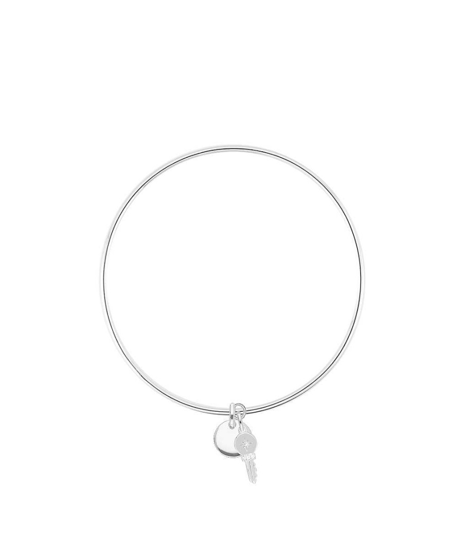 Bracelets Femme L'Atelier d'Amaya | Bracelet Jonc Petite M Daille Bomb E Et Cl Scintillante Argent 925