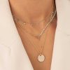 Colliers Femme L'Atelier d'Amaya | Collier Cha Ne Et Perles De Jade Plaqu Or