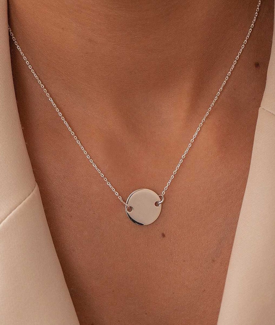 Colliers Femme L'Atelier d'Amaya | Collier Cha Ne Et Pastille Argent 925