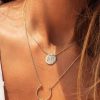 Colliers Femme L'Atelier d'Amaya | Collier Cha Ne Anneau Ouvert Plaqu Or