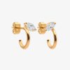 Boucles D'Oreilles Femme L'Atelier d'Amaya | Boucles D'Oreilles Cr Oles P Tale Zircon Plaqu Or