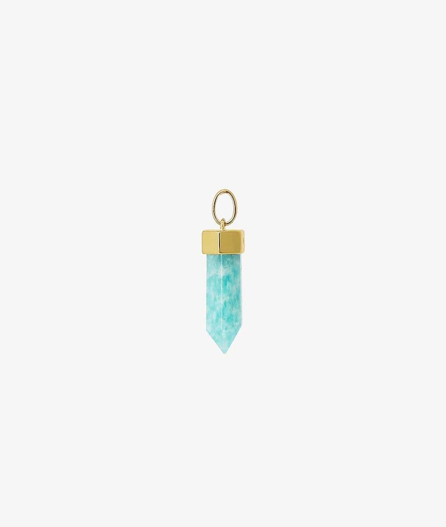 Pendentifs L'Atelier d'Amaya | Prisme Amazonite Plaqu Or