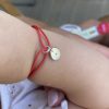 Bijoux Enfant L'Atelier d'Amaya | Bracelet Cordon Et M Daille Toile Scintillante Pour Enfant Argent 925