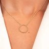 Colliers Femme L'Atelier d'Amaya | Collier Cha Ne Petit Anneau Plaqu Or