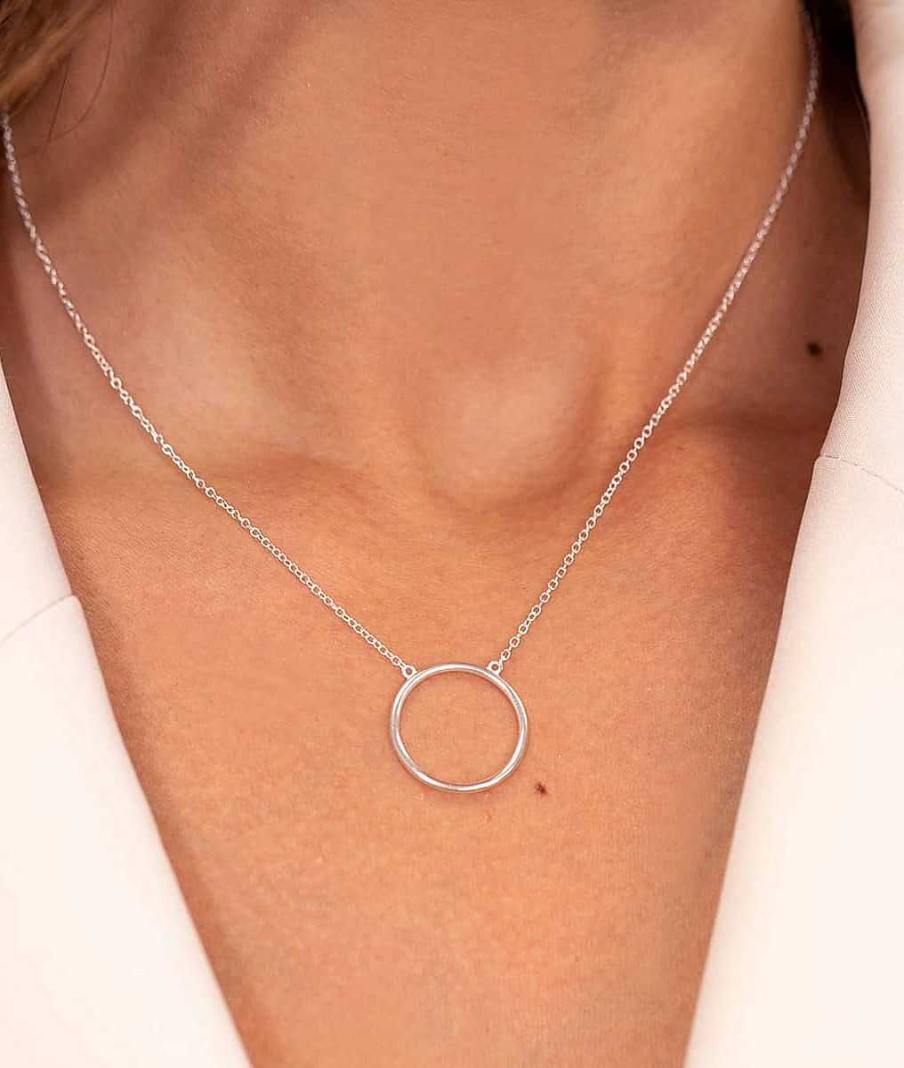 Colliers Femme L'Atelier d'Amaya | Collier Cha Ne Petit Anneau Argent 925