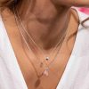 Colliers Femme L'Atelier d'Amaya | Collier Pendentif Rhodonite Et Labradorite Argent 925