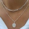 Colliers Femme L'Atelier d'Amaya | Collier Cha Ne Maille Gourmette Argent 925