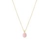 Colliers Femme L'Atelier d'Amaya | Collier Cha Ne Et Quartz Rose Suspendu Plaqu Or