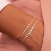 Bracelets Femme L'Atelier d'Amaya | Bracelet Cha Ne Barrette De Zircons D Grad S Argent 925