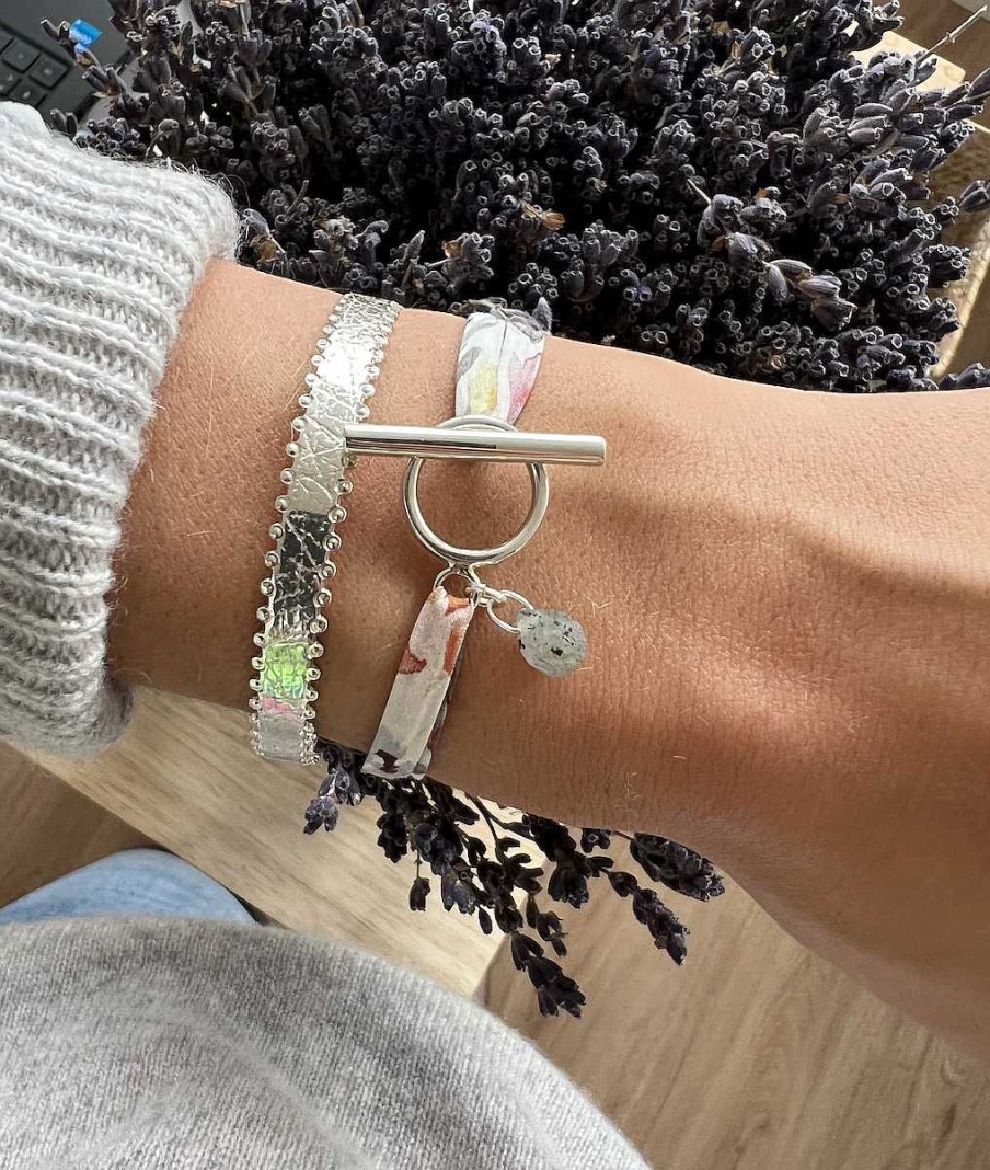 Bracelets Femme L'Atelier d'Amaya | Duo Textur Et Liberty Argent 925