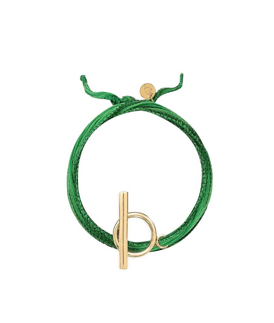 Bracelets Femme L'Atelier d'Amaya | Galon De Soie Et Fermoir Plaqu Or