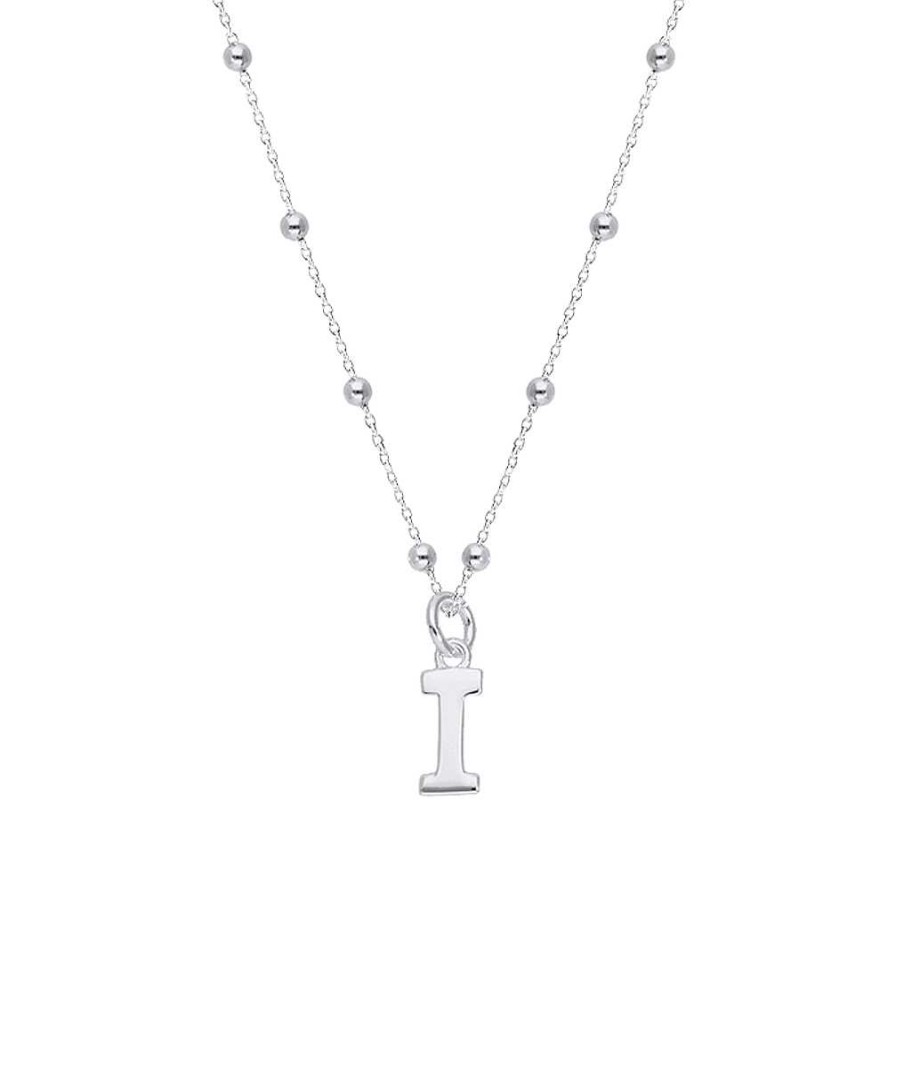 Colliers Femme L'Atelier d'Amaya | Collier Cha Ne Perl E Pendentif Initiale Argent 925