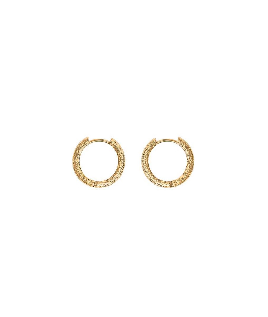 Boucles D'Oreilles Femme L'Atelier d'Amaya | Boucles D'Oreilles Cr Oles Givr Es Plaqu Or