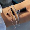 Bracelets Femme L'Atelier d'Amaya | Bracelet Cha Ne Et Barrette D'Onyx Argent 925