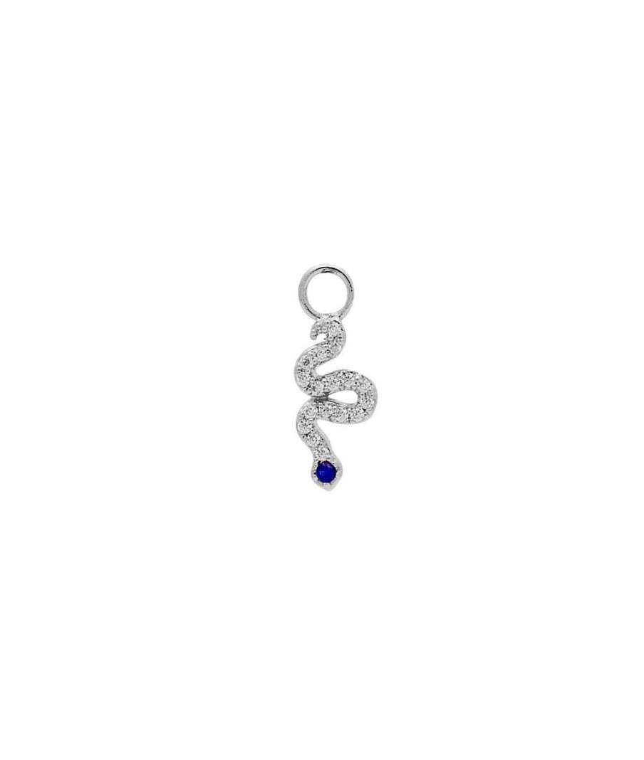 Bijoux Femme L'Atelier d'Amaya | Pampille Serpent Et Spinelle Pour Boucle D'Oreille Argent 925