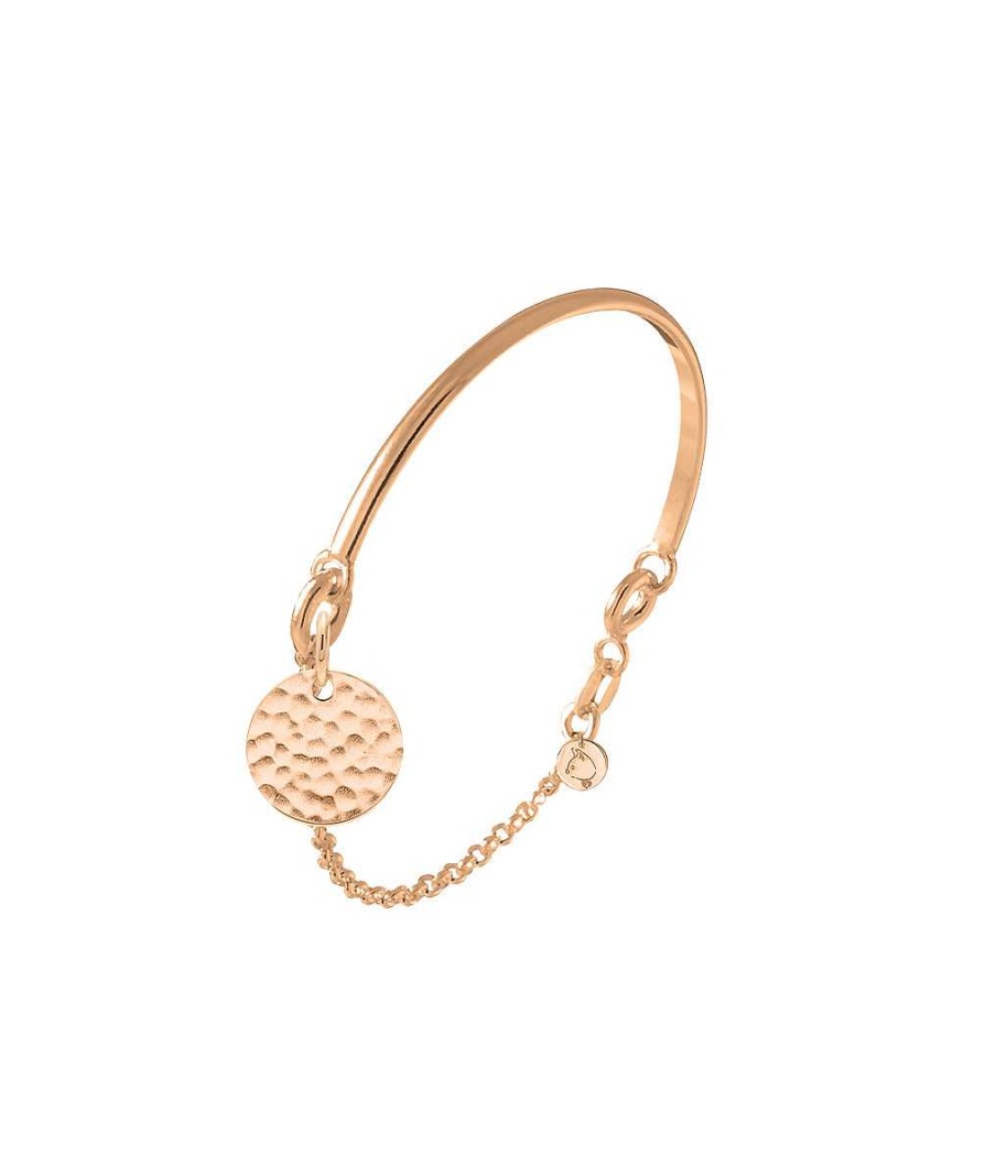 Bracelets Femme L'Atelier d'Amaya | Demi Jonc Cha Nette M Daille Martel E Plaqu Or Rose