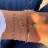 Bracelets Femme L'Atelier d'Amaya | Bracelet Cha Ne Anneaux Fins Entrelac S Plaqu Or