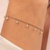 Bracelets Femme L'Atelier d'Amaya | Bracelet Cha Ne Et Perles De Jade Suspendues Plaqu Or