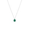 Colliers Femme L'Atelier d'Amaya | Collier Cha Ne Et Calc Doine Verte Suspendue Argent 925