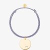 Bracelets Femme L'Atelier d'Amaya | Bracelet Cordon Scintillant Et M Daille Petit Coeur Ajour Plaqu Or