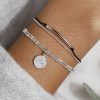 Bracelets Femme L'Atelier d'Amaya | Bracelet Double Rang Perl Et Petite M Daille Maya Argent 925