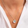 Colliers Femme L'Atelier d'Amaya | Collier Cha Ne Perl E M Daille Martel E Et Amazonite Sertie Argent 925