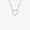 Colliers Femme L'Atelier d'Amaya | Collier Cha Ne Perl E Et Mousqueton Coeur Argent 925