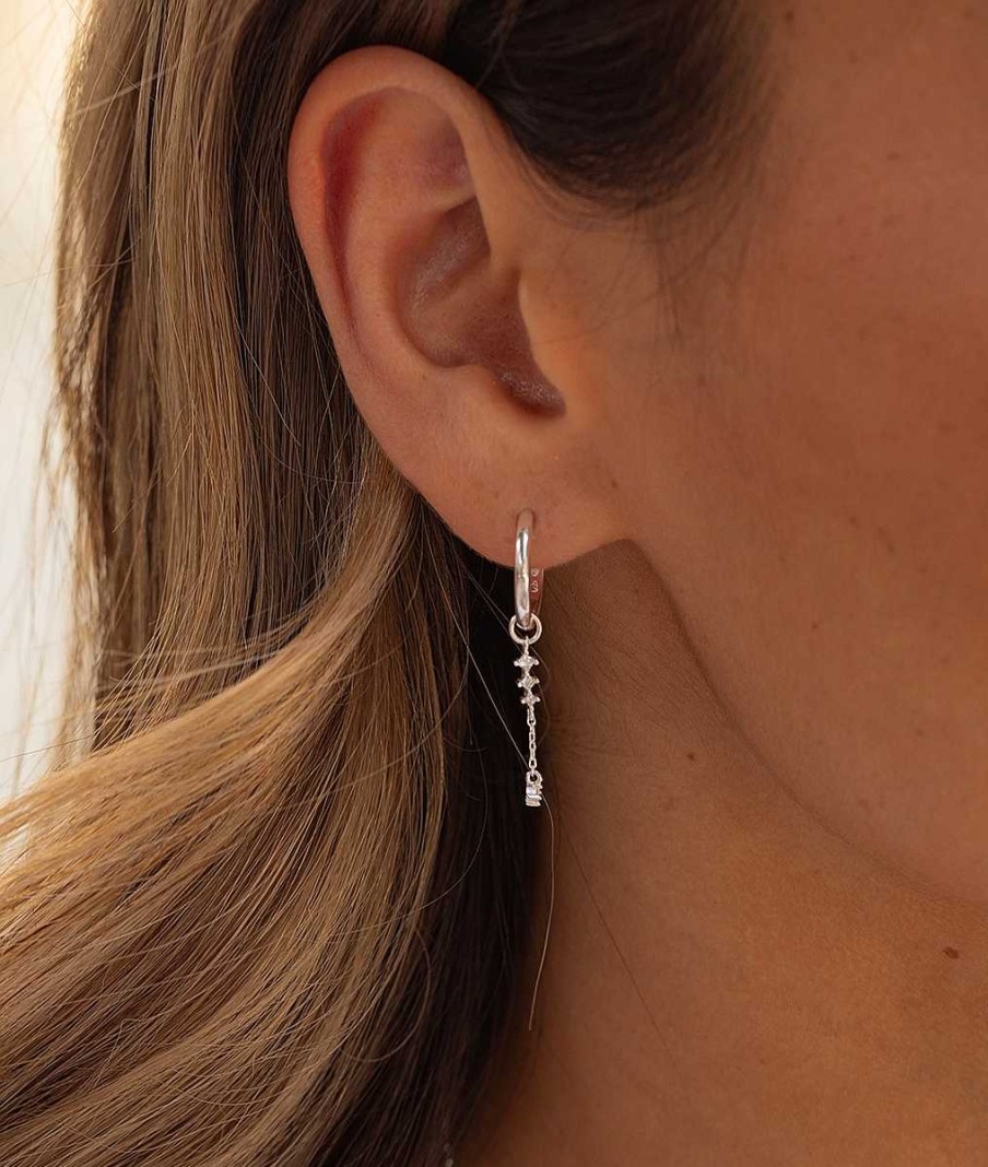 Boucles D'Oreilles Femme L'Atelier d'Amaya | Boucles D'Oreilles Cr Oles Et Pampilles Argent 925