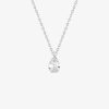 Colliers Femme L'Atelier d'Amaya | Collier Cha Ne Goutte Zircon Argent 925