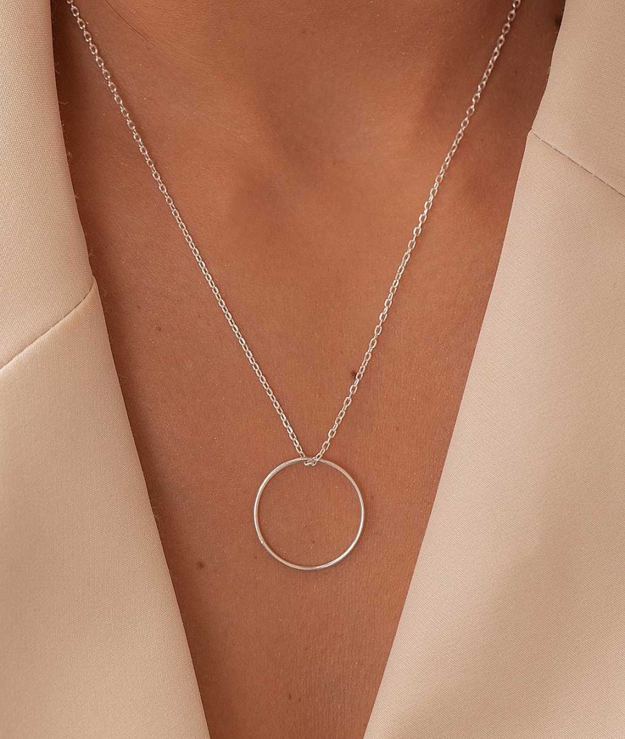 Colliers Femme L'Atelier d'Amaya | Collier Cha Ne Anneau Argent 925