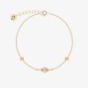 Bracelets Femme L'Atelier d'Amaya | Bracelet Cha Ne Losanges Zircons Plaqu Or