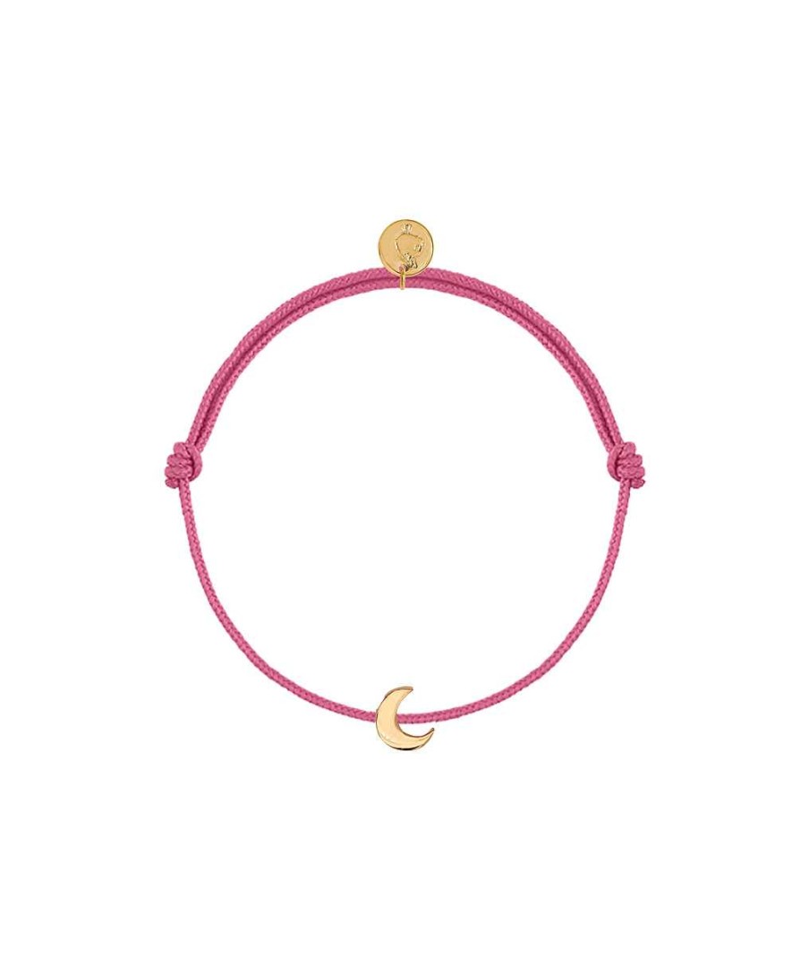 Bracelets Femme L'Atelier d'Amaya | Bracelet Cordon Mini Lune Plaqu Or