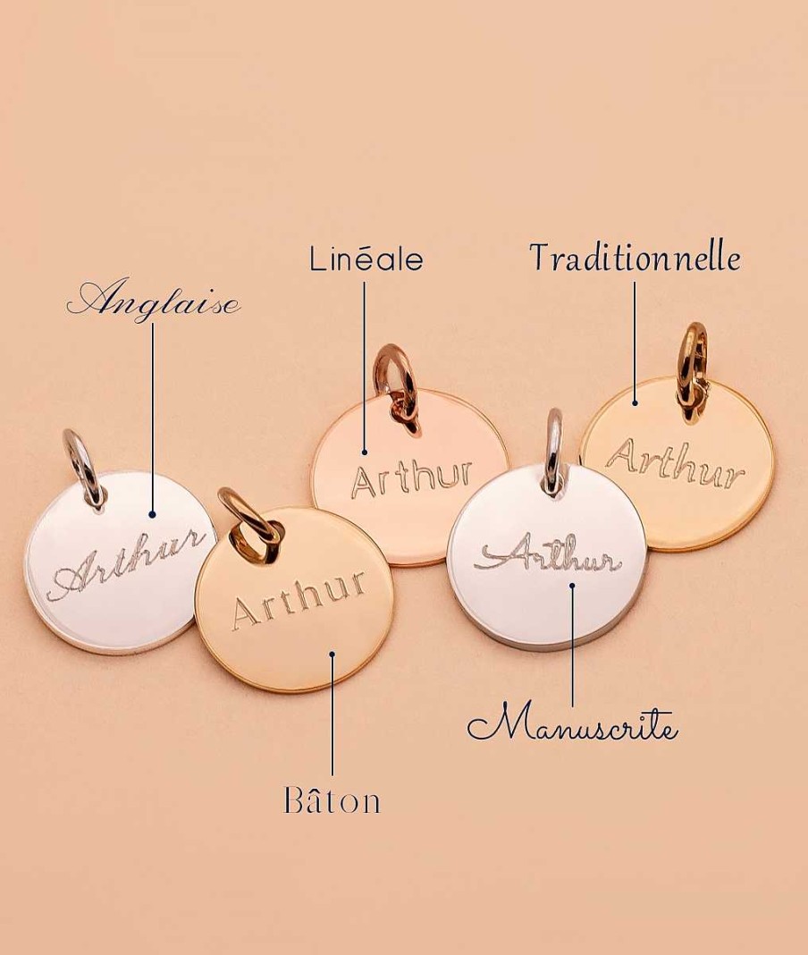 Bijoux Enfant L'Atelier d'Amaya | Collier Cha Ne M Daille Plate Pour Enfant Plaqu Or Rose